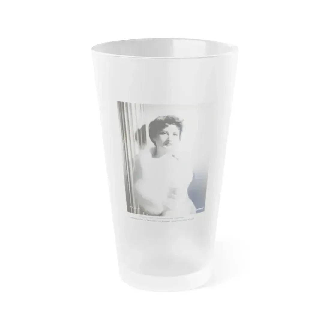Carol Ohmart #04 (Vintage Female Icon) Frosted Pint Glass 16oz 16oz Frosted - Go Mug Yourself