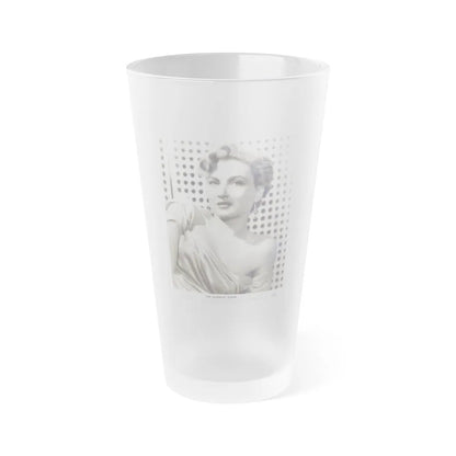 Carol Ohmart #06 (Vintage Female Icon) Frosted Pint Glass 16oz-16oz-Frosted-Go Mug Yourself