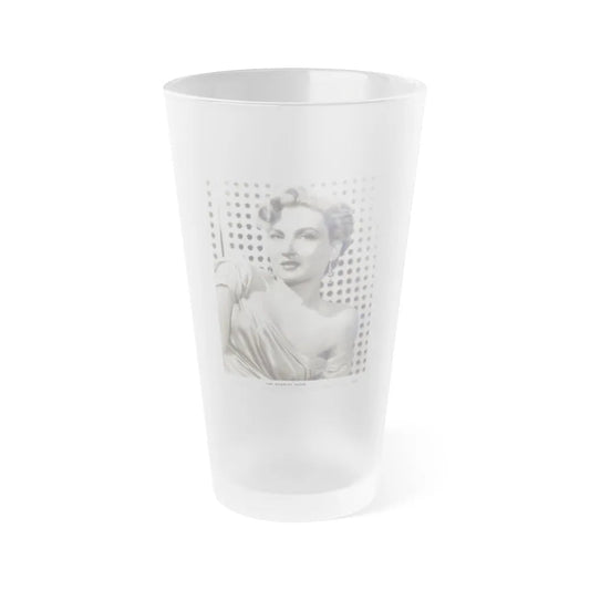 Carol Ohmart #06 (Vintage Female Icon) Frosted Pint Glass 16oz-16oz-Frosted-Go Mug Yourself