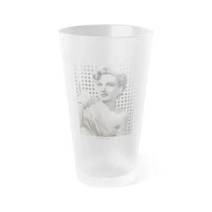 Carol Ohmart #06 (Vintage Female Icon) Frosted Pint Glass 16oz 16oz Frosted - Go Mug Yourself