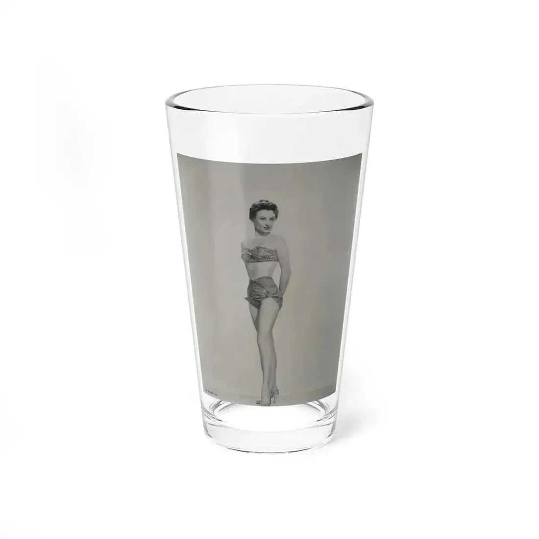 Carol Ohmart #08 - Negative Struck 50's Era Pin-Up Photo High Quality Re-Print (Vintage Female Icon) Pint Glass 16oz 16oz - Go Mug Yourself