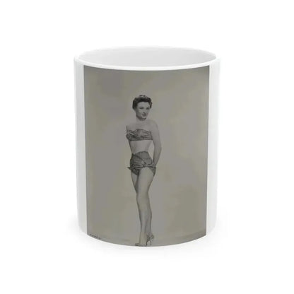 Carol Ohmart #08 - Negative Struck 50's Era Pin-Up Photo High Quality Re-Print (Vintage Female Icon) White Coffee Mug 11oz - Go Mug Yourself