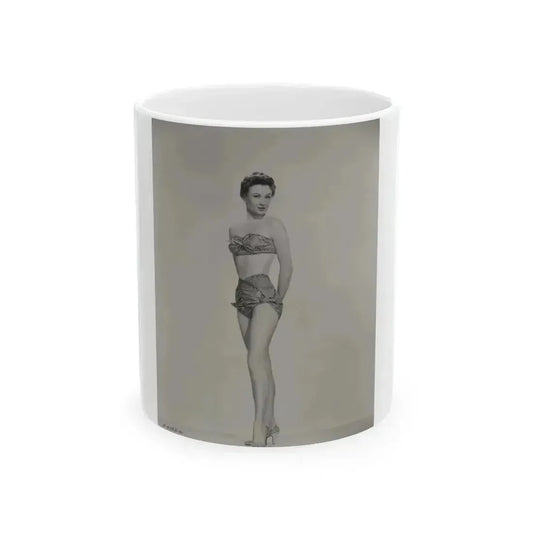 Carol Ohmart #08 - Negative Struck 50's Era Pin-Up Photo High Quality Re-Print (Vintage Female Icon) White Coffee Mug 11oz - Go Mug Yourself