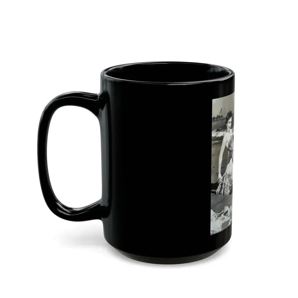 Carol Ohmart #09 (Vintage Female Icon) Black Coffee Mug - Go Mug Yourself