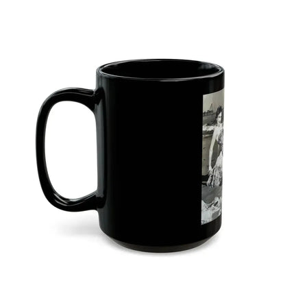 Carol Ohmart #09 (Vintage Female Icon) Black Coffee Mug - Go Mug Yourself