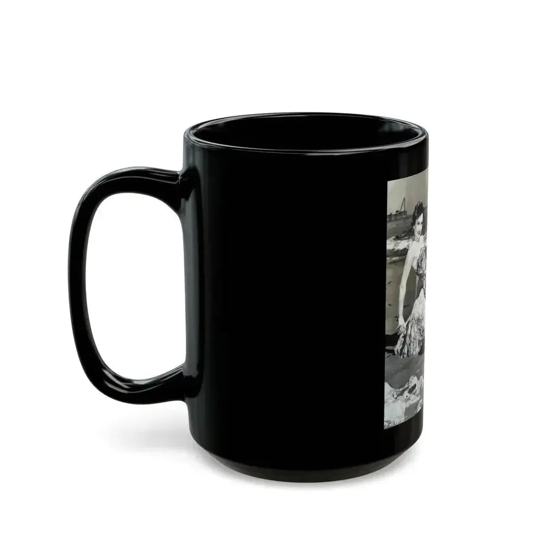 Carol Ohmart #09 (Vintage Female Icon) Black Coffee Mug - Go Mug Yourself