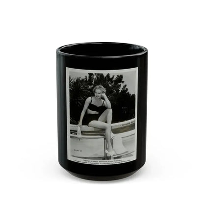 Carol Ohmart #10 (Vintage Female Icon) Black Coffee Mug 15oz - Go Mug Yourself