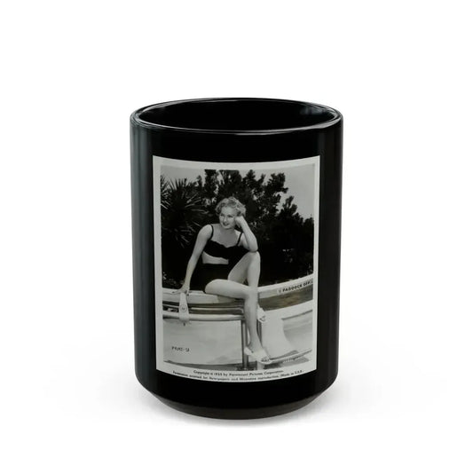 Carol Ohmart #10 (Vintage Female Icon) Black Coffee Mug 15oz - Go Mug Yourself