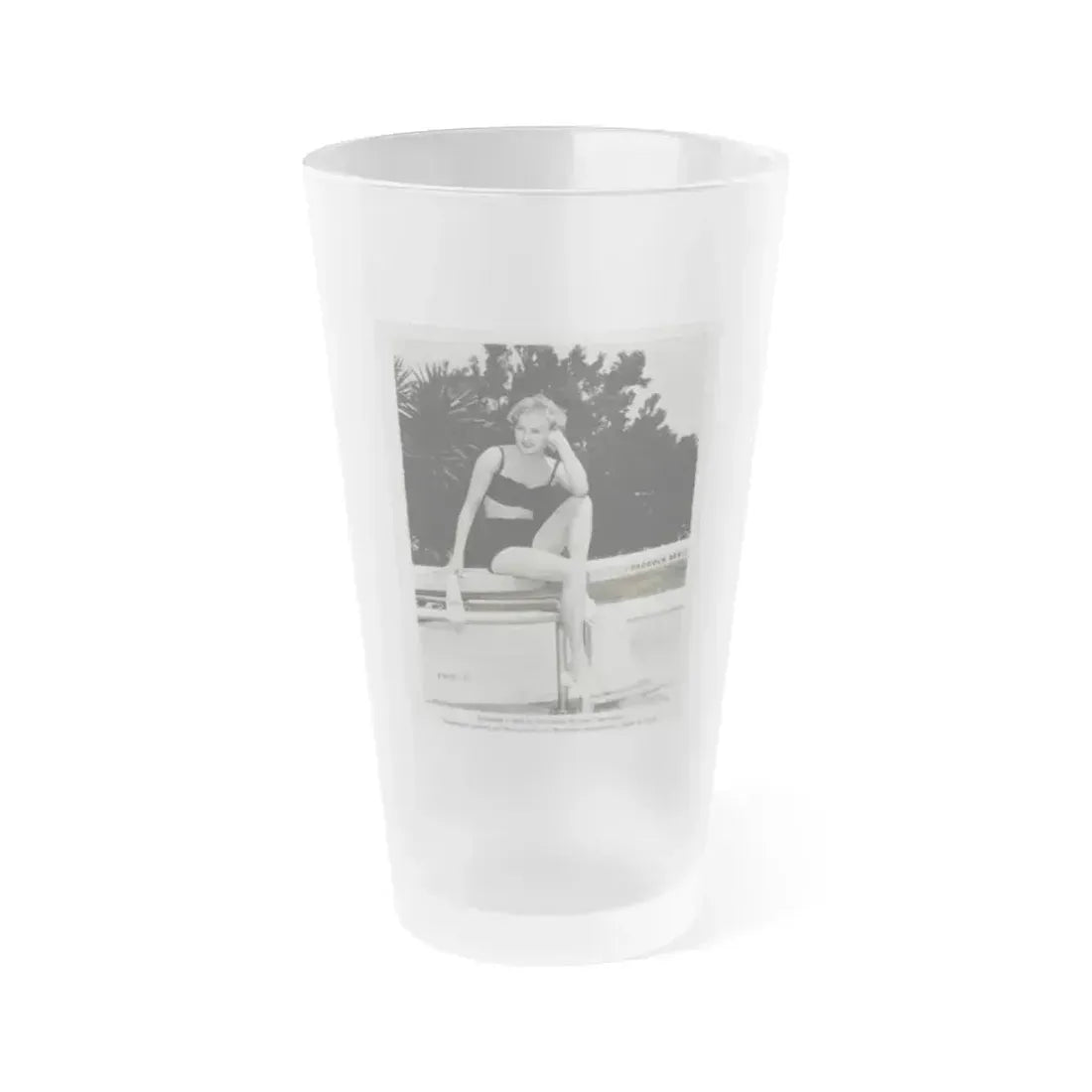 Carol Ohmart #10 (Vintage Female Icon) Frosted Pint Glass 16oz 16oz Frosted - Go Mug Yourself