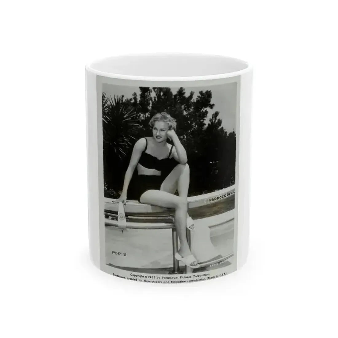 Carol Ohmart #10 (Vintage Female Icon) White Coffee Mug 11oz - Go Mug Yourself
