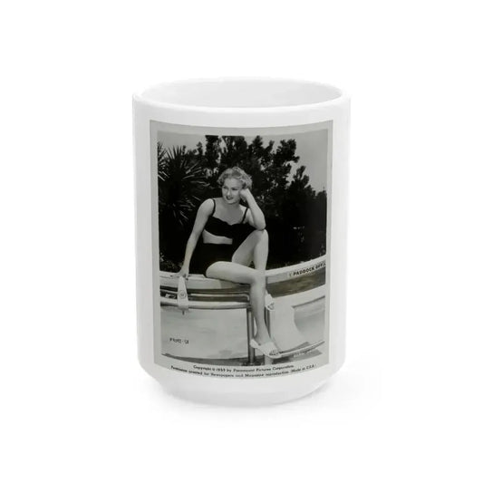 Carol Ohmart #10 (Vintage Female Icon) White Coffee Mug 15oz - Go Mug Yourself