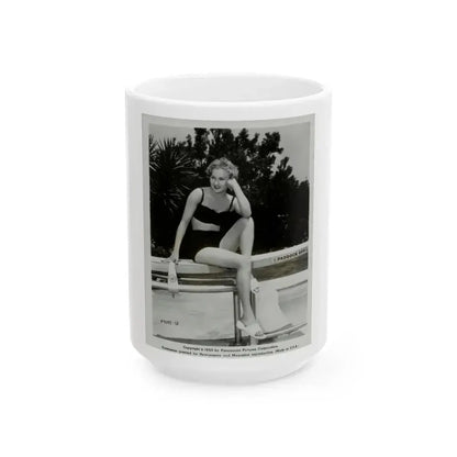 Carol Ohmart #10 (Vintage Female Icon) White Coffee Mug 15oz - Go Mug Yourself