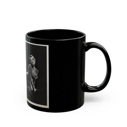 Carol Ohmart #12 - Vintage B&W 8x10 Vargas Original 1955 or 1956 Full Body Glamour Photo (Vintage Female Icon) Black Coffee Mug - Go Mug Yourself