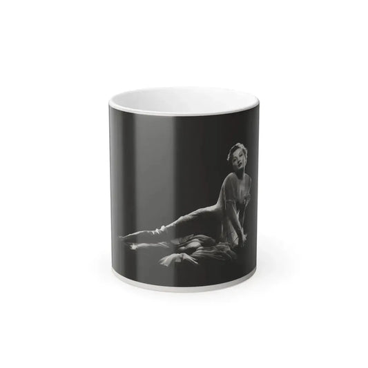 Carol Ohmart #12 - Vintage B&W 8x10 Vargas Original 1955 or 1956 Full Body Glamour Photo (Vintage Female Icon) Color Changing Mug 11oz 11oz - Go Mug Yourself