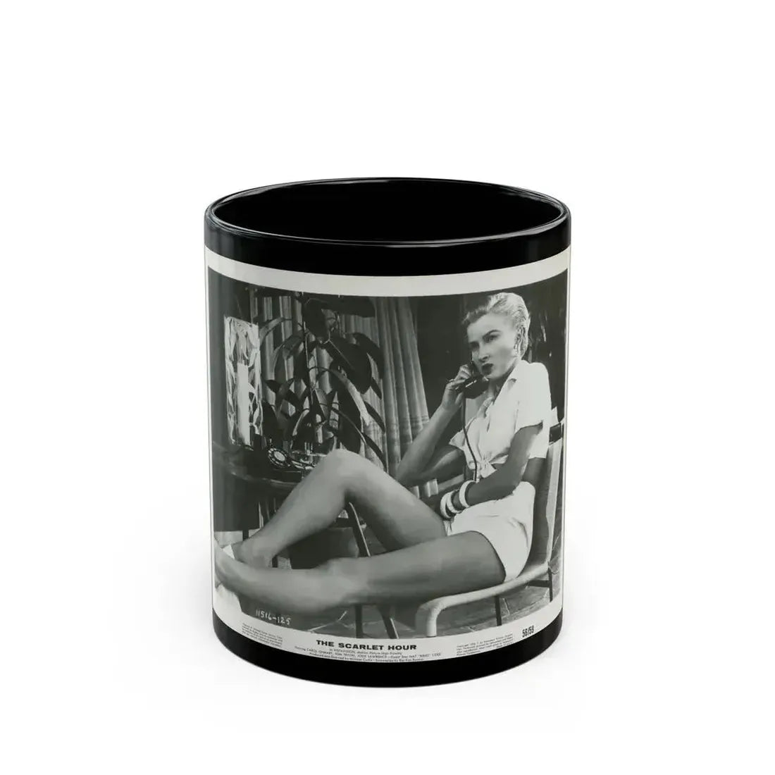 Carol Ohmart #14 (Vintage Female Icon) Black Coffee Mug 11oz - Go Mug Yourself
