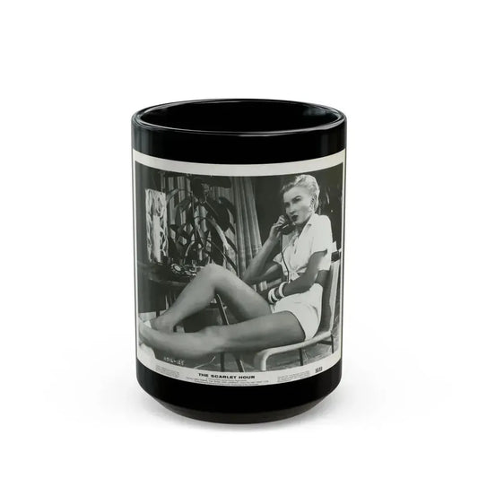 Carol Ohmart #14 (Vintage Female Icon) Black Coffee Mug 15oz - Go Mug Yourself