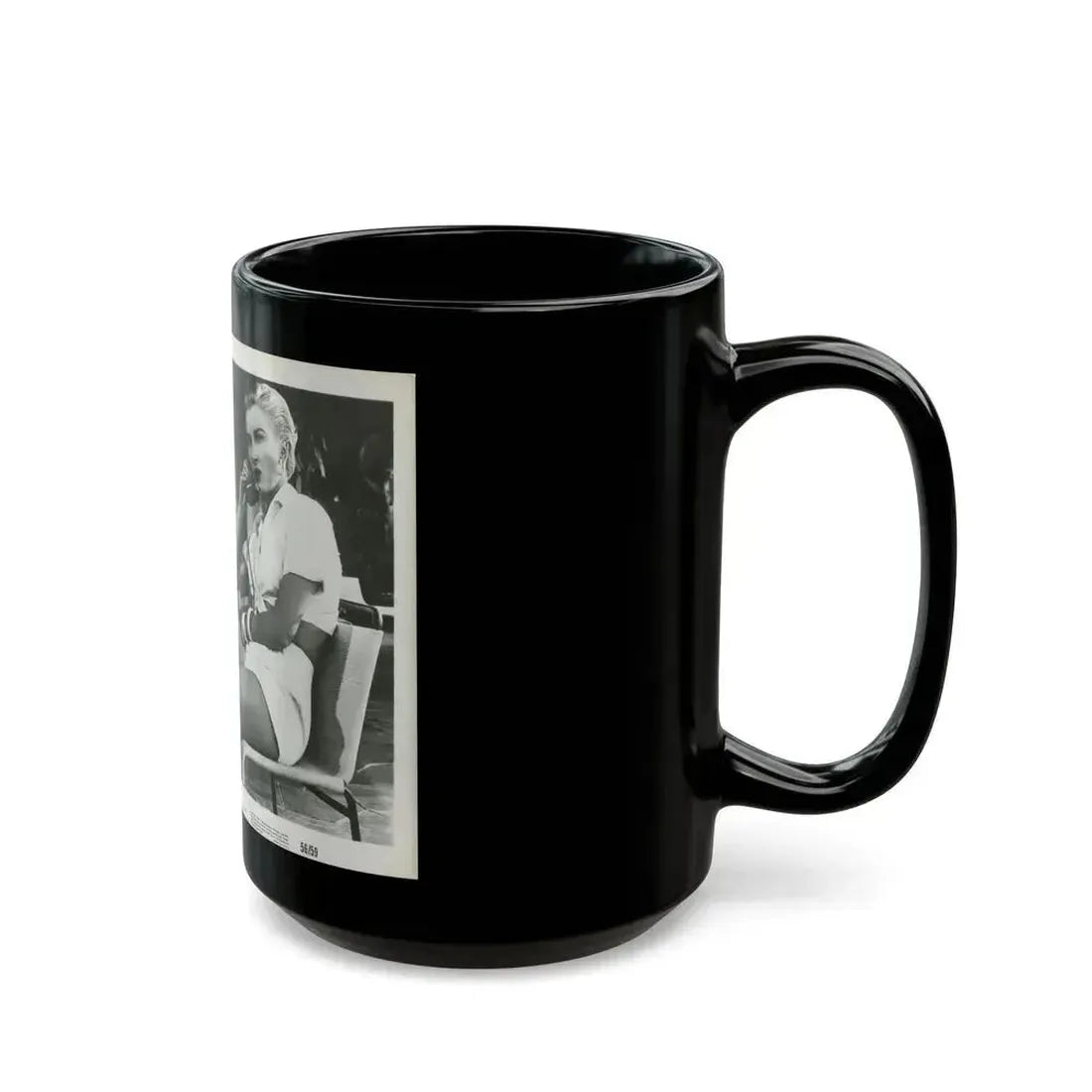 Carol Ohmart #14 (Vintage Female Icon) Black Coffee Mug - Go Mug Yourself