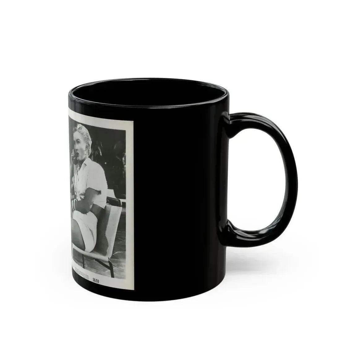 Carol Ohmart #14 (Vintage Female Icon) Black Coffee Mug - Go Mug Yourself