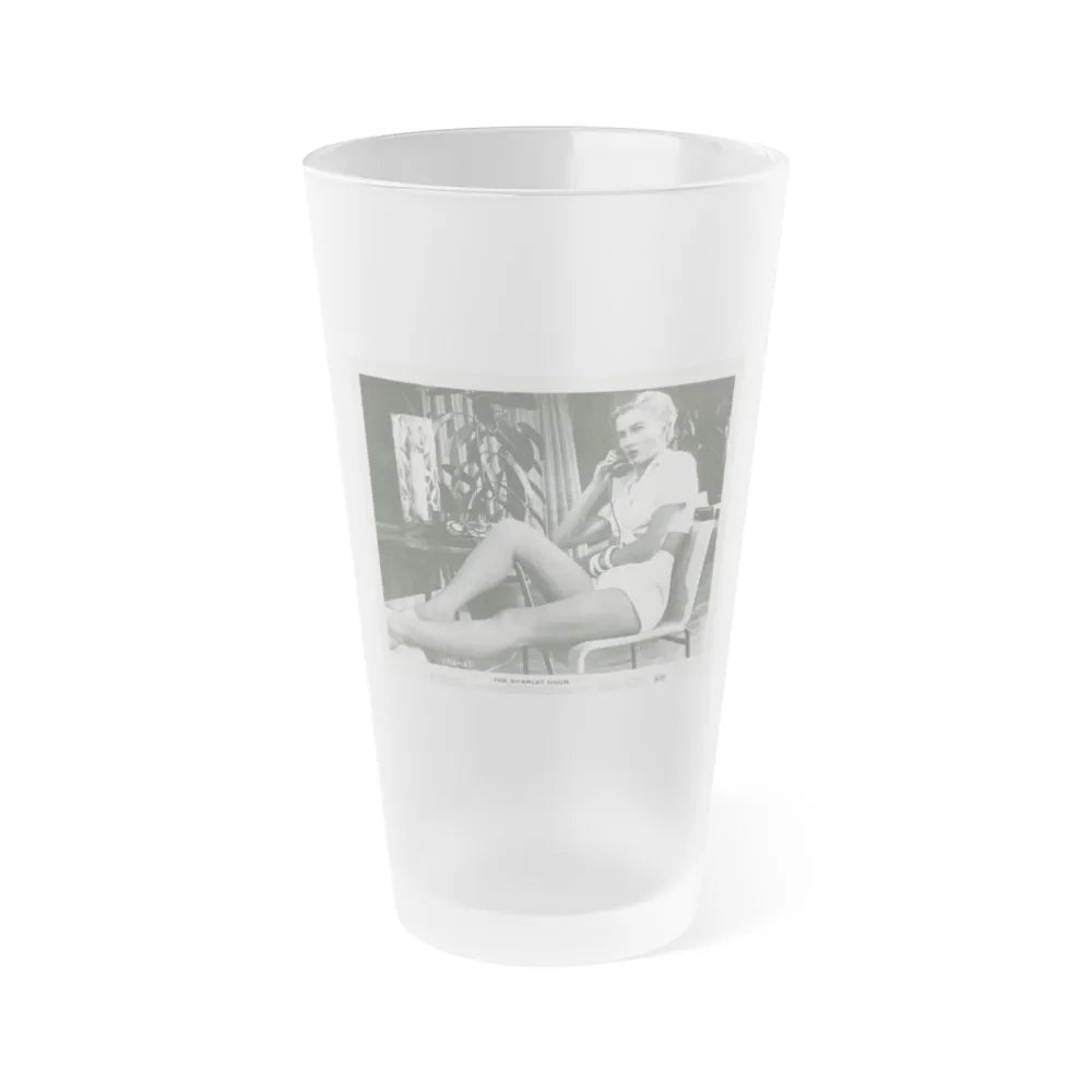 Carol Ohmart #14 (Vintage Female Icon) Frosted Pint Glass 16oz-16oz-Frosted-Go Mug Yourself