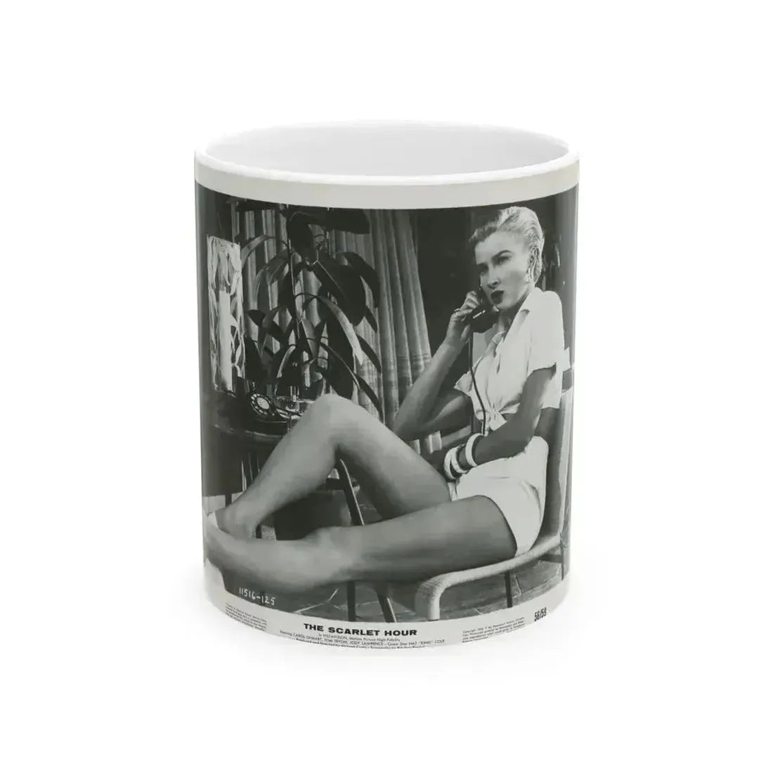 Carol Ohmart #14 (Vintage Female Icon) White Coffee Mug 11oz - Go Mug Yourself