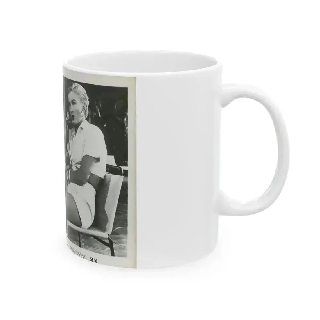 Carol Ohmart #14 (Vintage Female Icon) White Coffee Mug - Go Mug Yourself