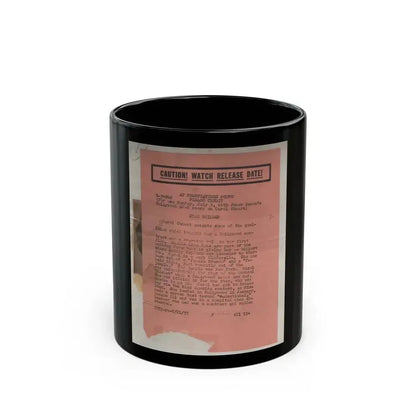 Carol Ohmart #22 - Vintage B&W 7x9 Glamour Portrait Photo from 6-21-55 1 (Vintage Female Icon) Black Coffee Mug 11oz - Go Mug Yourself