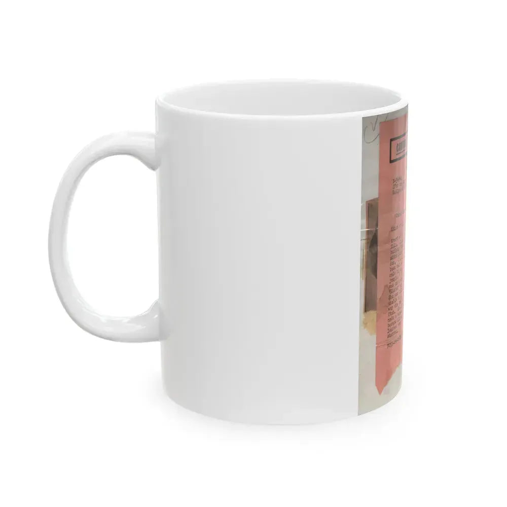 Carol Ohmart #22 - Vintage B&W 7x9 Glamour Portrait Photo from 6-21-55 1 (Vintage Female Icon) White Coffee Mug - Go Mug Yourself