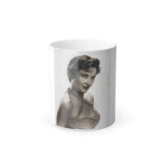 Carol Ohmart #22 - Vintage B&W 7x9 Glamour Portrait Photo from 6-21-55 (Vintage Female Icon) Color Changing Mug 11oz 11oz - Go Mug Yourself