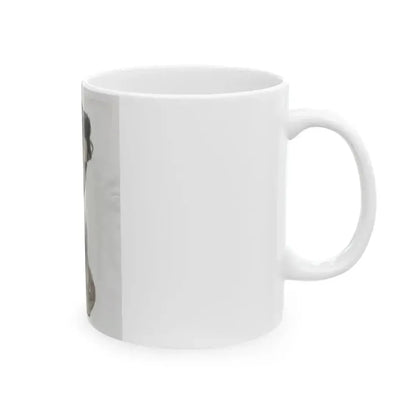 Carol Ohmart #22 - Vintage B&W 7x9 Glamour Portrait Photo from 6-21-55 (Vintage Female Icon) White Coffee Mug - Go Mug Yourself