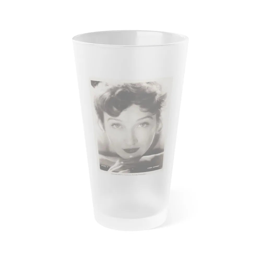 Carol Ohmart #25 (Vintage Female Icon) Frosted Pint Glass 16oz-16oz-Frosted-Go Mug Yourself