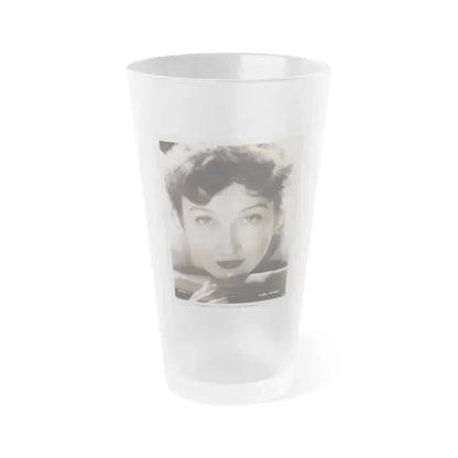 Carol Ohmart #25 (Vintage Female Icon) Frosted Pint Glass 16oz 16oz Frosted - Go Mug Yourself