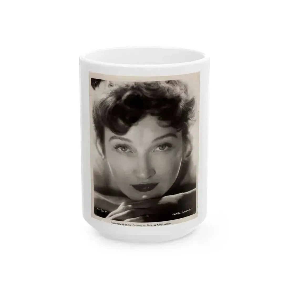 Carol Ohmart #25 (Vintage Female Icon) White Coffee Mug 15oz - Go Mug Yourself