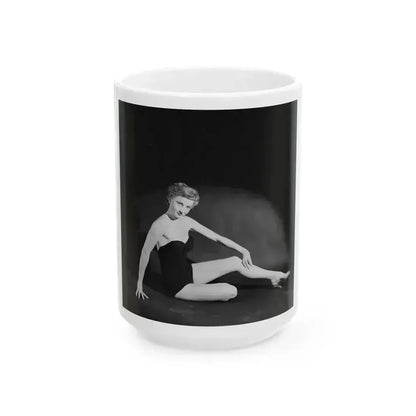 Carol Ohmart #28 (Vintage Female Icon) White Coffee Mug 15oz - Go Mug Yourself