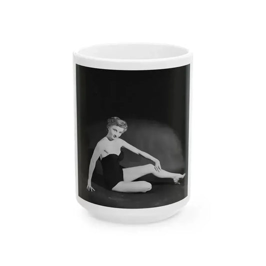 Carol Ohmart #28 (Vintage Female Icon) White Coffee Mug 15oz - Go Mug Yourself