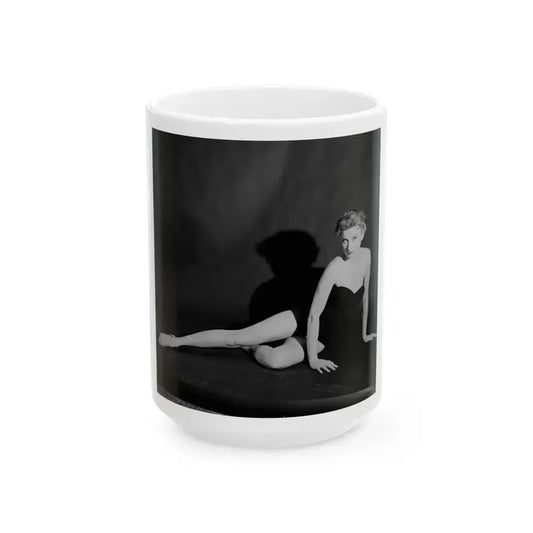 Carol Ohmart #29 (Vintage Female Icon) White Coffee Mug 15oz - Go Mug Yourself