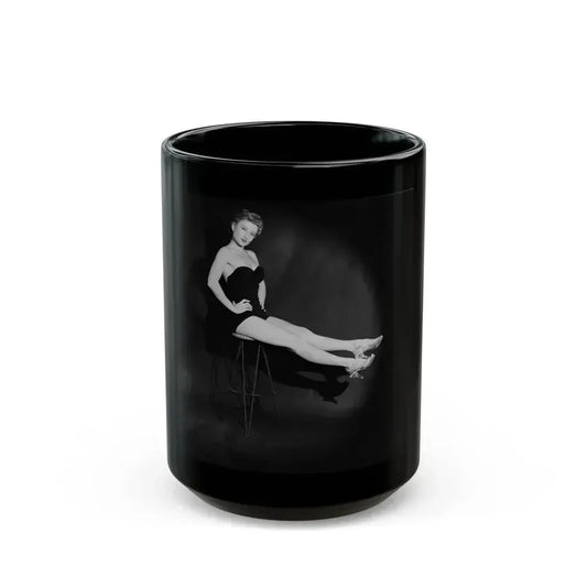 Carol Ohmart #30 (Vintage Female Icon) Black Coffee Mug 15oz - Go Mug Yourself