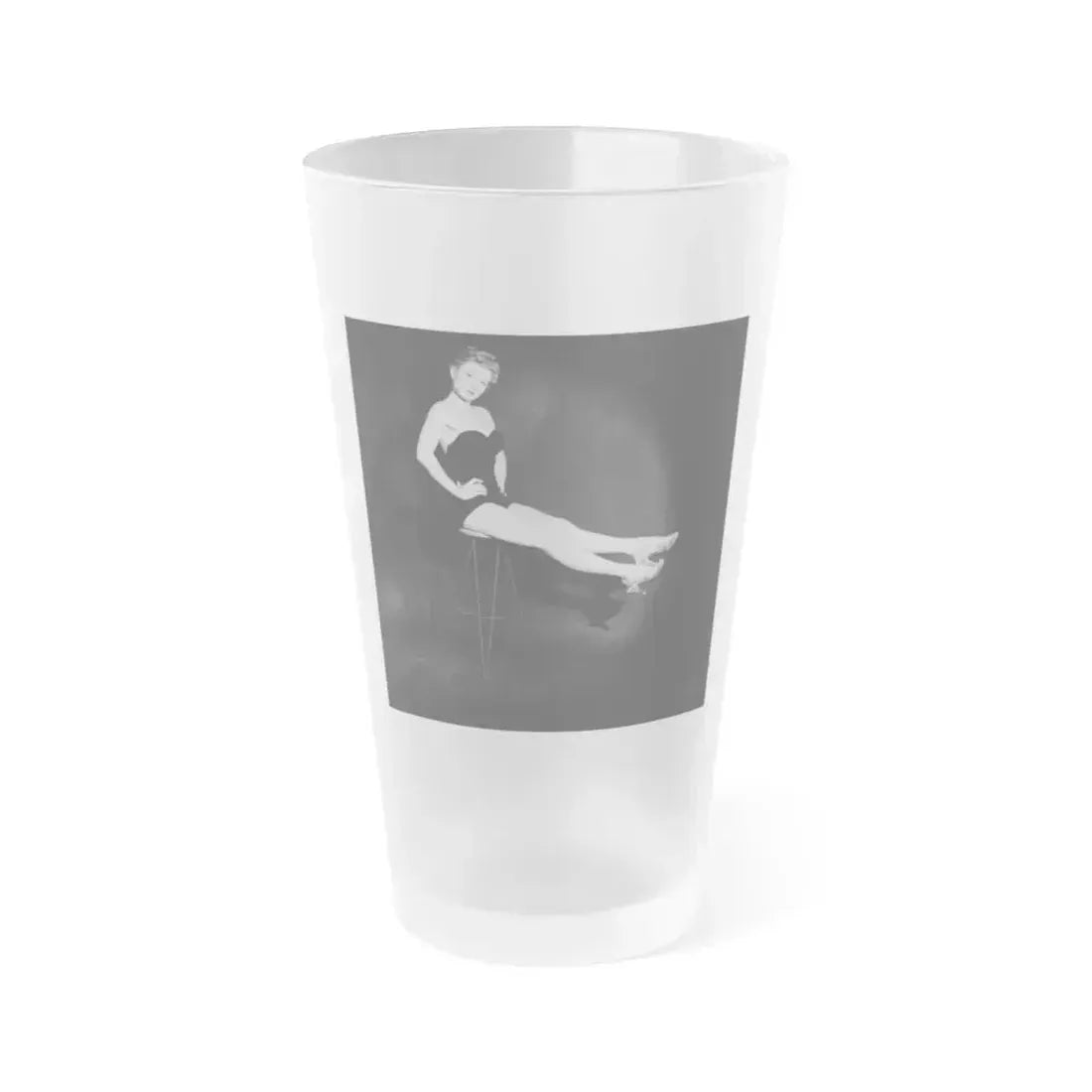 Carol Ohmart #30 (Vintage Female Icon) Frosted Pint Glass 16oz 16oz Frosted - Go Mug Yourself