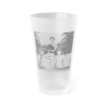 Carol Ohmart #31 (Vintage Female Icon) Frosted Pint Glass 16oz 16oz Frosted - Go Mug Yourself