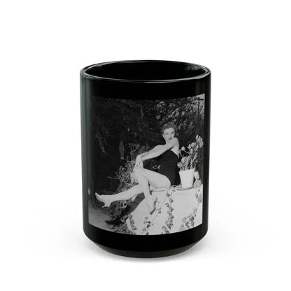 Carol Ohmart #32 (Vintage Female Icon) Black Coffee Mug 15oz - Go Mug Yourself