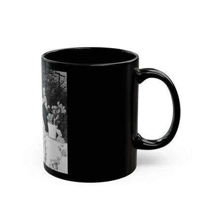 Carol Ohmart #32 (Vintage Female Icon) Black Coffee Mug - Go Mug Yourself