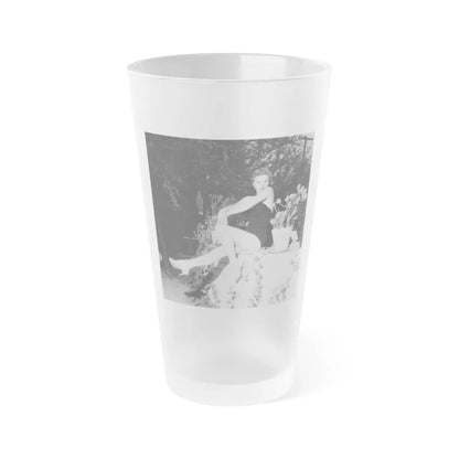 Carol Ohmart #32 (Vintage Female Icon) Frosted Pint Glass 16oz-16oz-Frosted-Go Mug Yourself