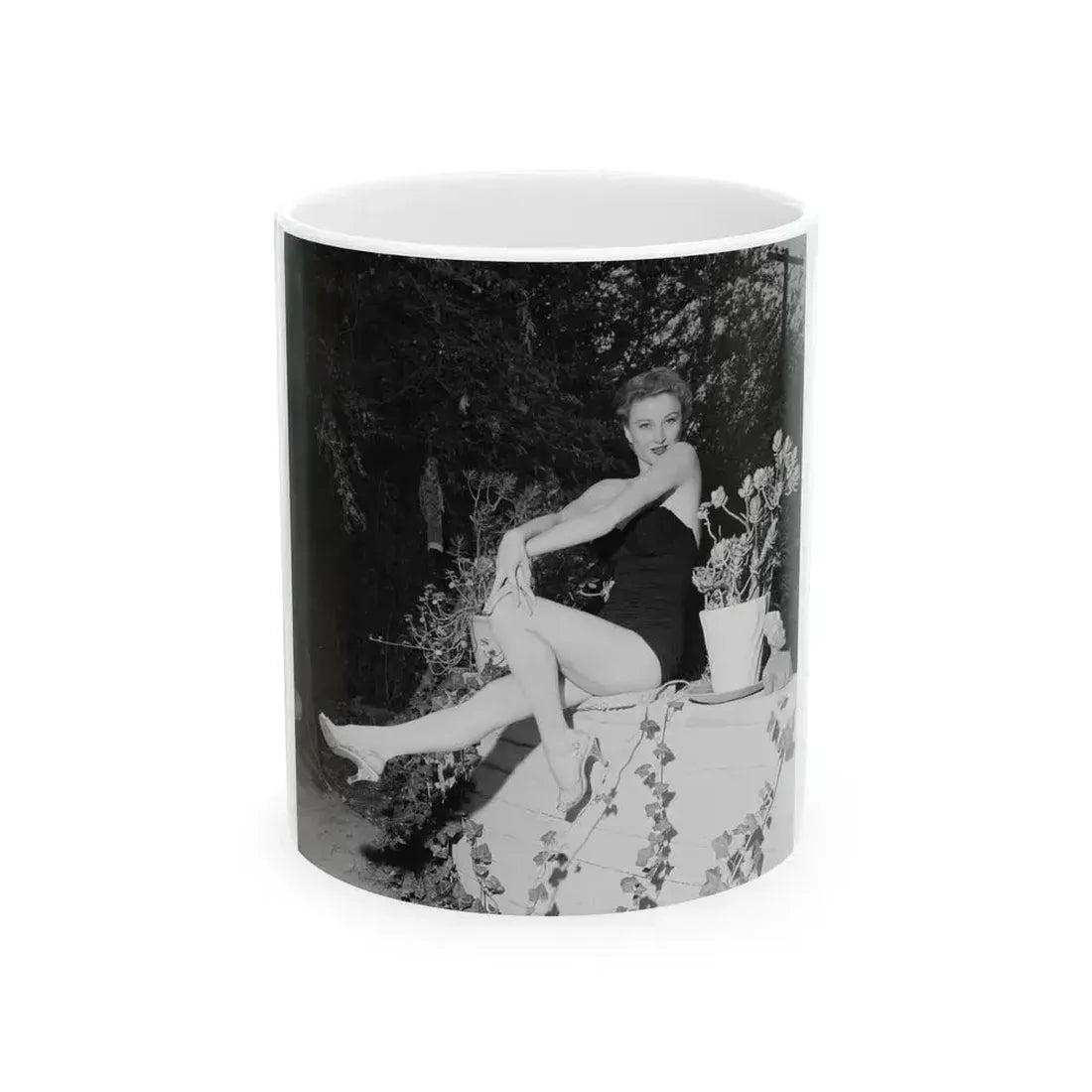 Carol Ohmart #32 (Vintage Female Icon) White Coffee Mug 11oz - Go Mug Yourself