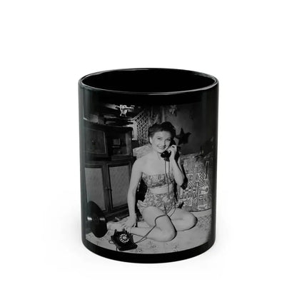 Carol Ohmart #33 (Vintage Female Icon) Black Coffee Mug 11oz - Go Mug Yourself