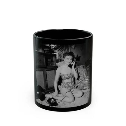 Carol Ohmart #33 (Vintage Female Icon) Black Coffee Mug 11oz - Go Mug Yourself