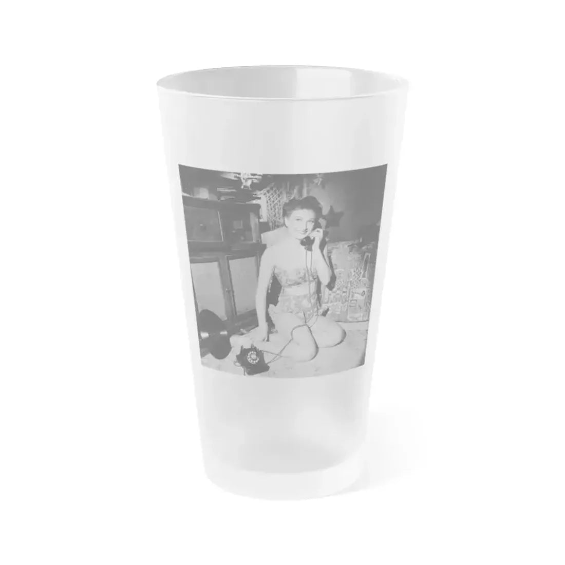 Carol Ohmart #33 (Vintage Female Icon) Frosted Pint Glass 16oz 16oz Frosted - Go Mug Yourself