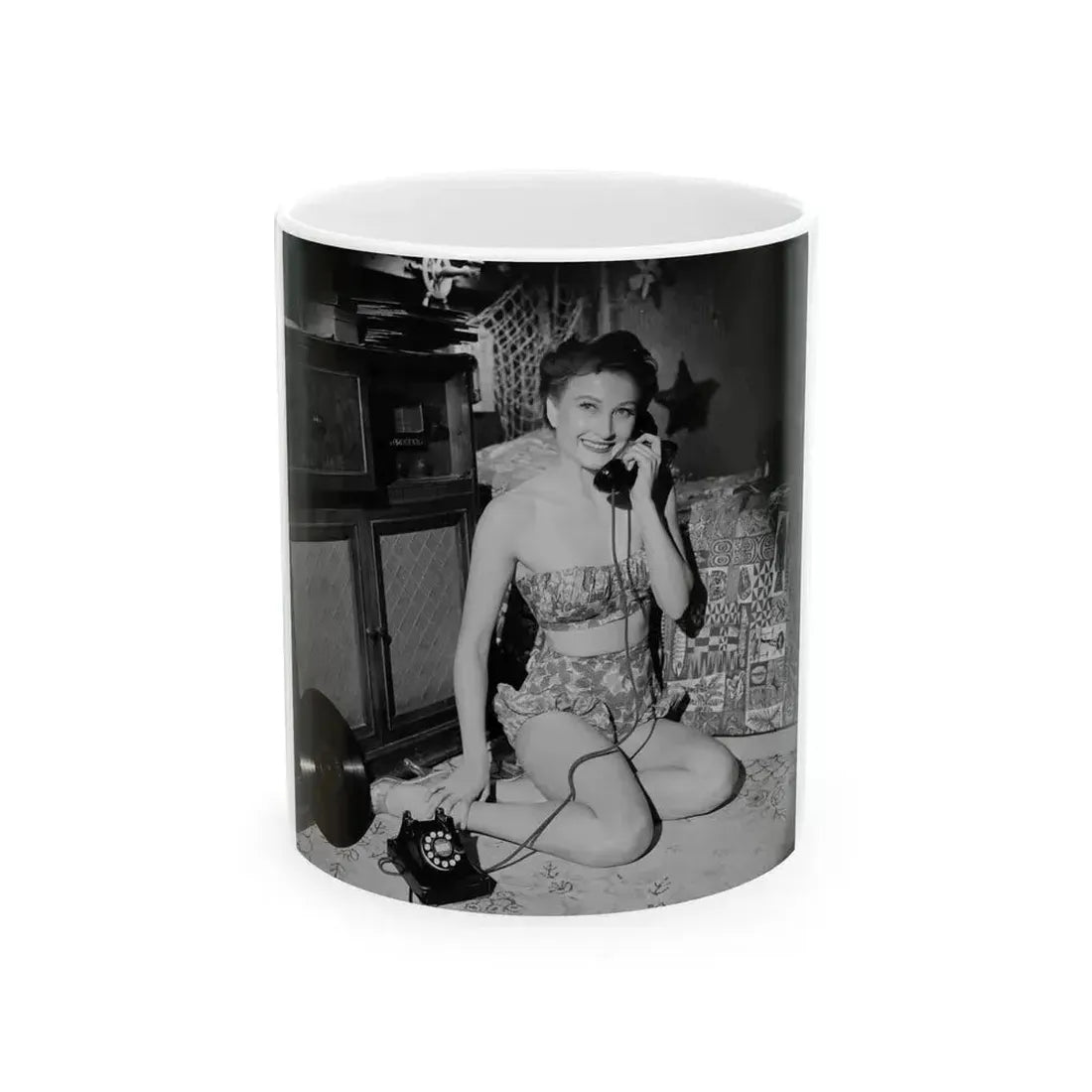 Carol Ohmart #33 (Vintage Female Icon) White Coffee Mug 11oz - Go Mug Yourself