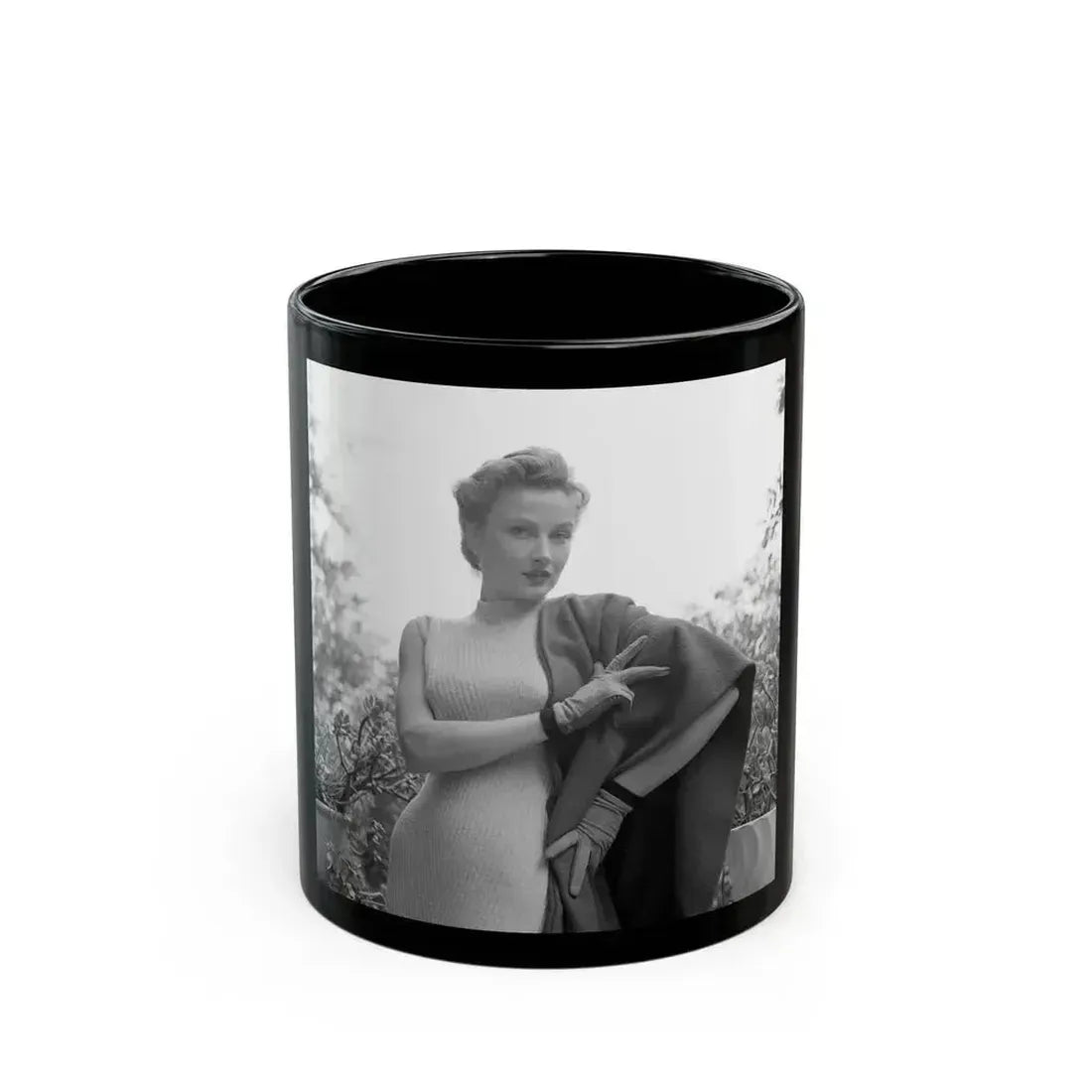 Carol Ohmart #34 (Vintage Female Icon) Black Coffee Mug 11oz - Go Mug Yourself