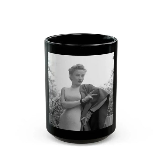 Carol Ohmart #34 (Vintage Female Icon) Black Coffee Mug 15oz - Go Mug Yourself