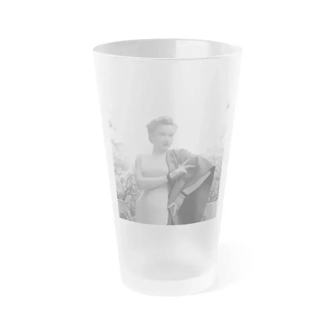 Carol Ohmart #34 (Vintage Female Icon) Frosted Pint Glass 16oz 16oz Frosted - Go Mug Yourself