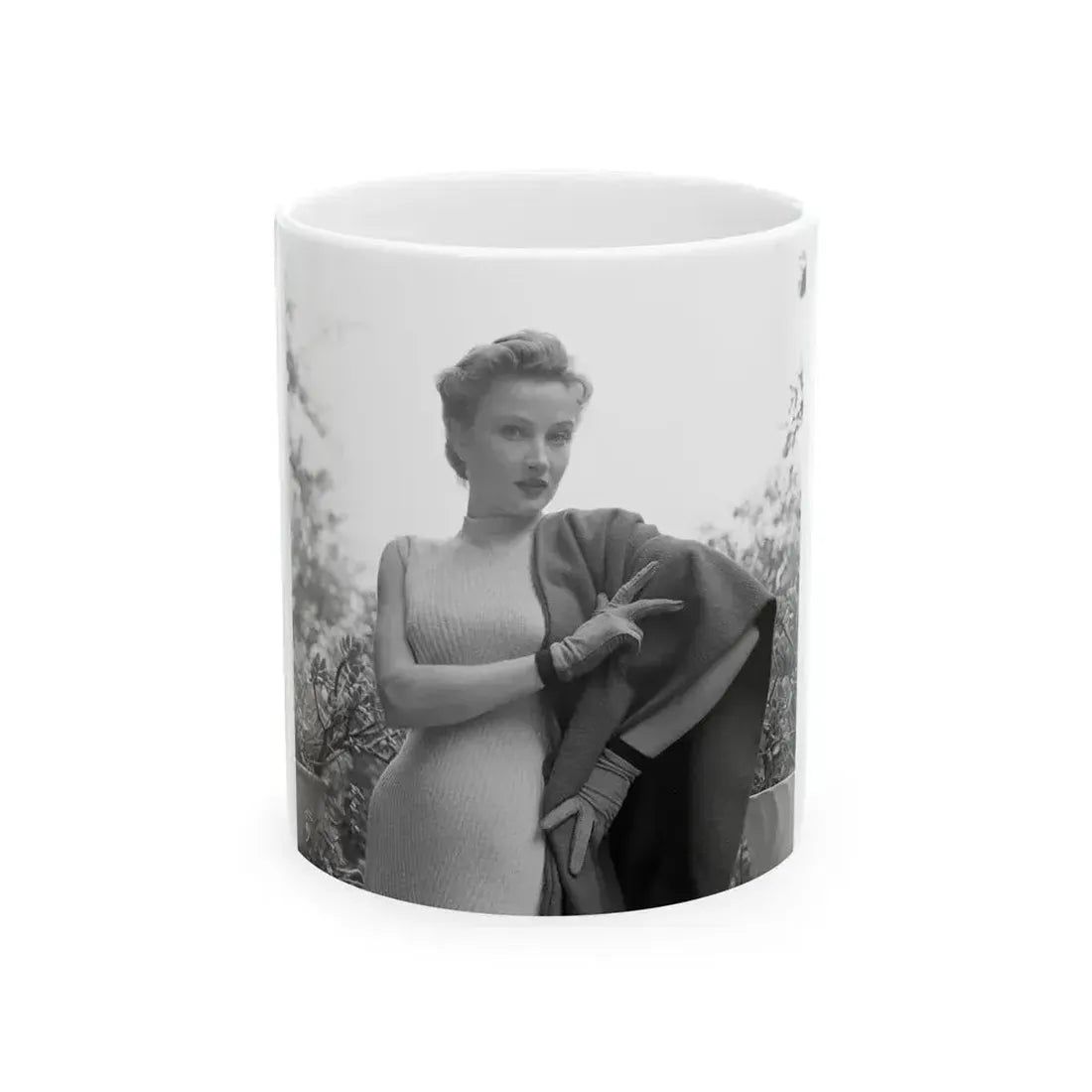 Carol Ohmart #34 (Vintage Female Icon) White Coffee Mug 11oz - Go Mug Yourself